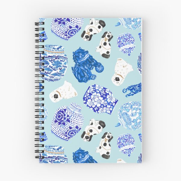 Item preview, Chinoiserie Curiosity Cabinet Toss in Ice Blue designed and sold by YesterdayColl.
