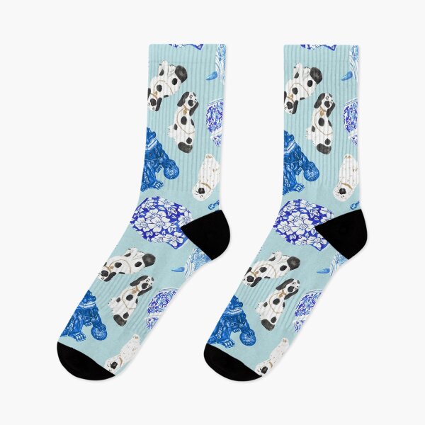 Item preview, Chinoiserie Curiosity Cabinet Toss in Ice Blue designed and sold by YesterdayColl.