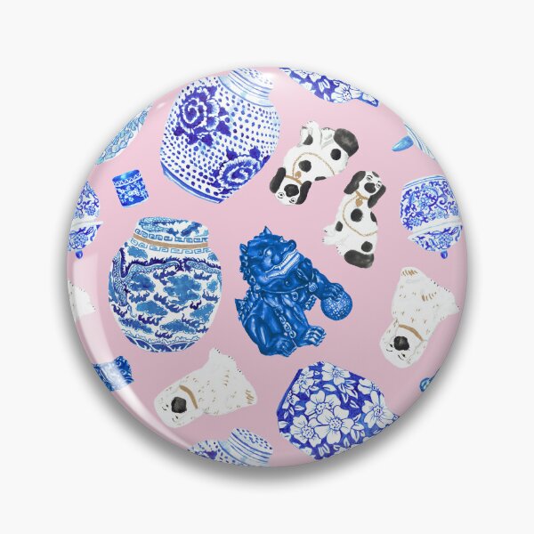 Item preview, Chinoiserie Curiosity Cabinet in Light Pink designed and sold by YesterdayColl.