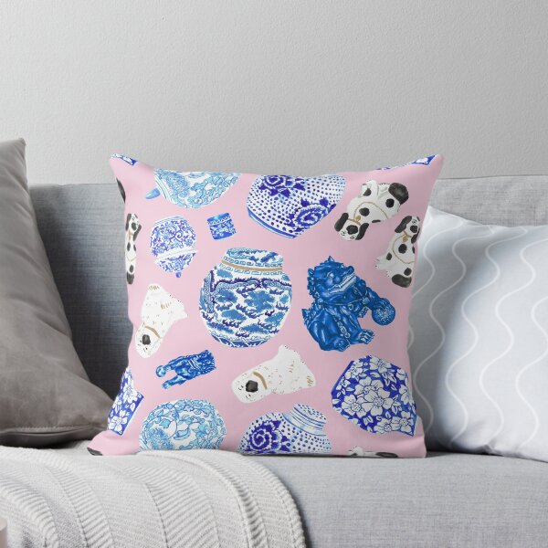 Item preview, Chinoiserie Curiosity Cabinet in Light Pink designed and sold by YesterdayColl.