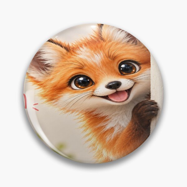 Item preview, Cute Fox Peekaboo designed and sold by DaryaArtFrance.