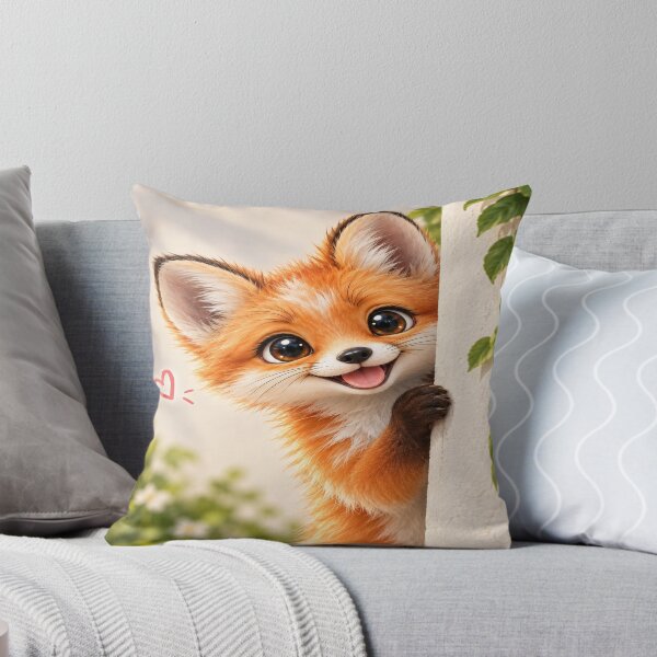 Item preview, Cute Fox Peekaboo designed and sold by DaryaArtFrance.