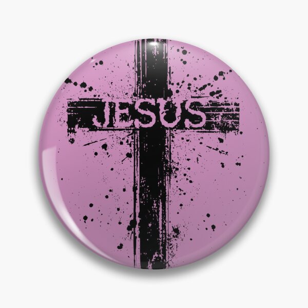 Item preview, Pink Jesus Cross Paint Splatter designed and sold by TeachersCubby.