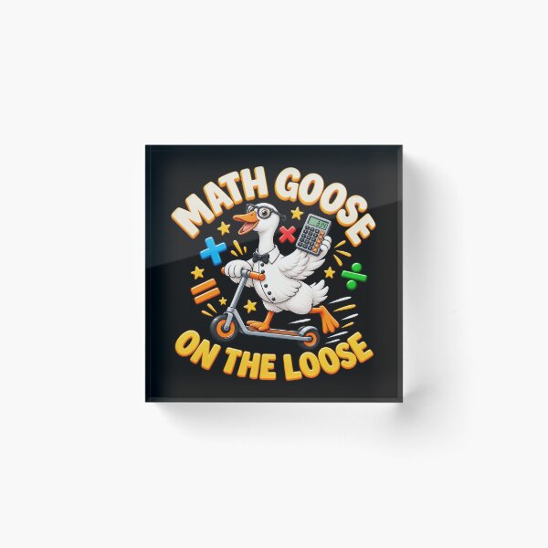 Item preview, Math Goose on the Loose Funny Math Teacher Student Goose Classroom Humor designed and sold by 76Valeria.