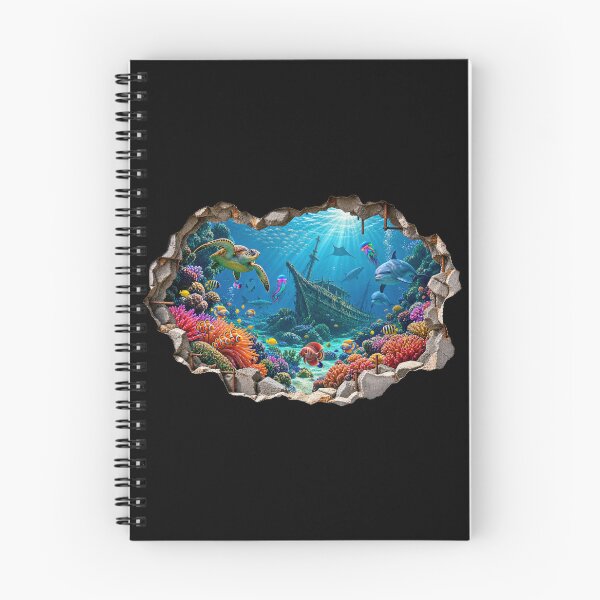 Item preview, Sunken Ship Underwater Coral Reef 3D Illusion designed and sold by SHHCreations.