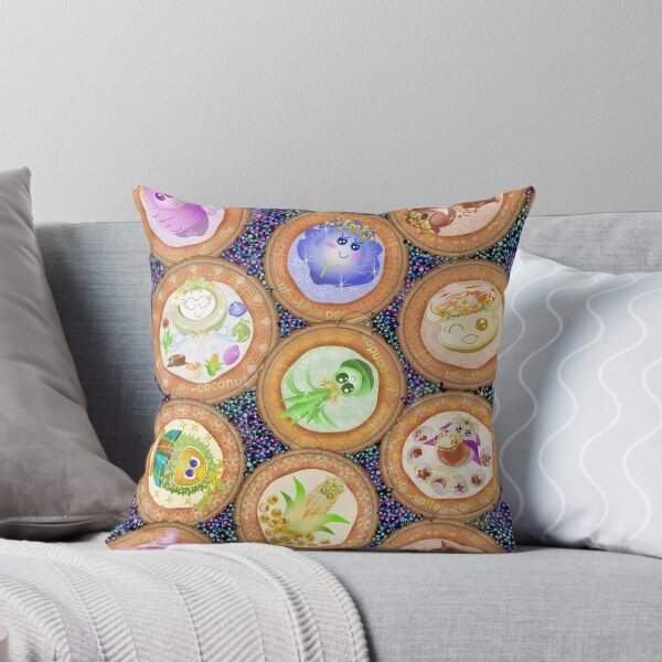 Item preview, Kawaii Thai Dessert UFO Fleet Seamless Pattern Space Coconut Terracotta designed and sold by Vector Loom Studio 9.