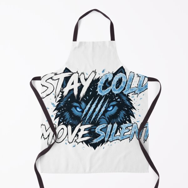 Item preview, STAY COLD MOVE SILENT - Icy Blue Wolf Eyes Claw Marks Motivational designed and sold by VYBE DARK Studio.
