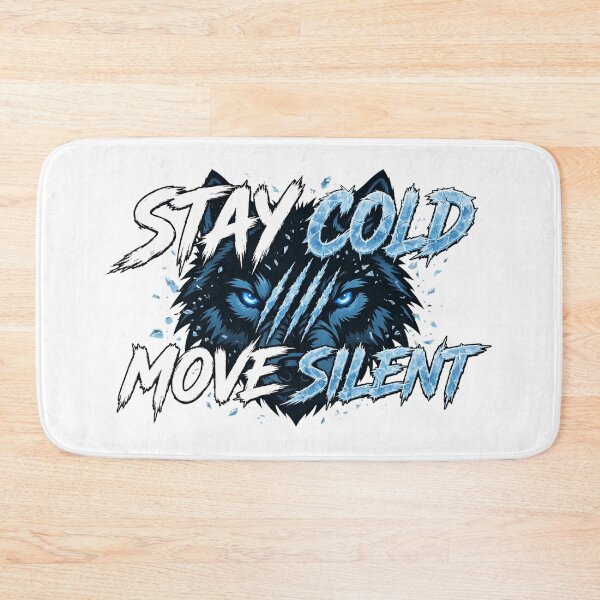 Item preview, STAY COLD MOVE SILENT - Icy Blue Wolf Eyes Claw Marks Motivational designed and sold by VYBE DARK Studio.
