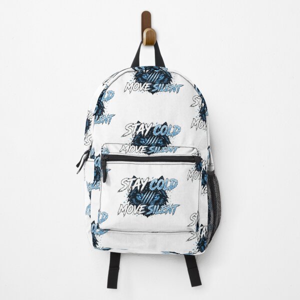 Item preview, STAY COLD MOVE SILENT - Icy Blue Wolf Eyes Claw Marks Motivational designed and sold by VYBE DARK Studio.