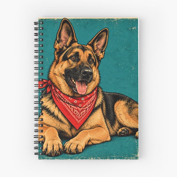 Item preview, Retro german shepherd designed and sold by saranagliccuris.