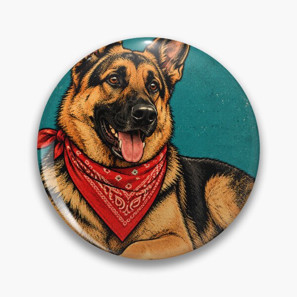 Item preview, Retro german shepherd designed and sold by saranagliccuris.