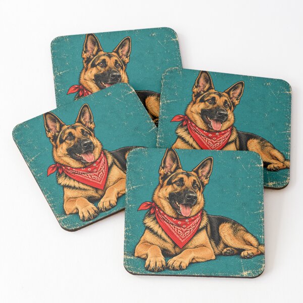 Item preview, Retro german shepherd designed and sold by saranagliccuris.
