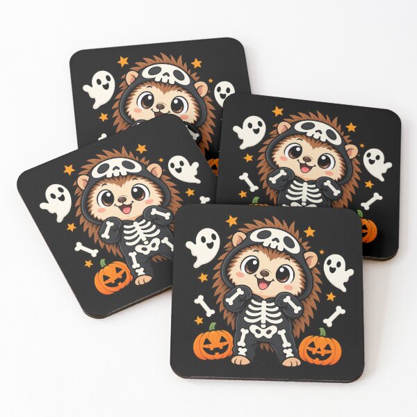 Item preview, hedgehog halloween costume skeleton designed and sold by Konvero.