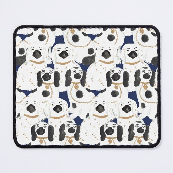 Item preview, Staffordshire Dog Statue Jumble in Navy Blue designed and sold by YesterdayColl.