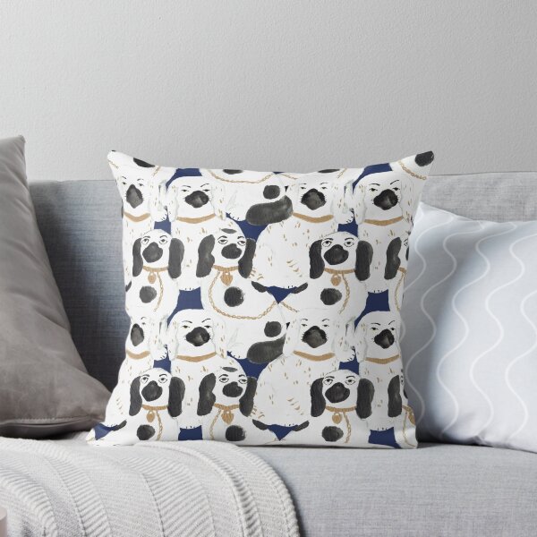 Item preview, Staffordshire Dog Statue Jumble in Navy Blue designed and sold by YesterdayColl.