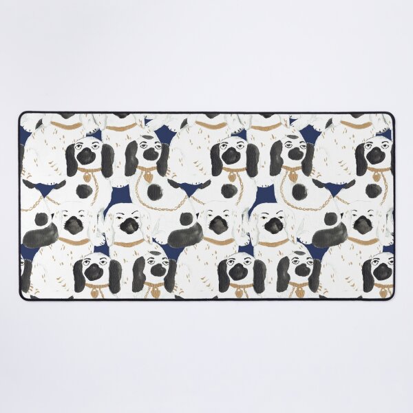 Item preview, Staffordshire Dog Statue Jumble in Navy Blue designed and sold by YesterdayColl.