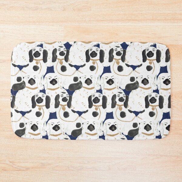 Item preview, Staffordshire Dog Statue Jumble in Navy Blue designed and sold by YesterdayColl.