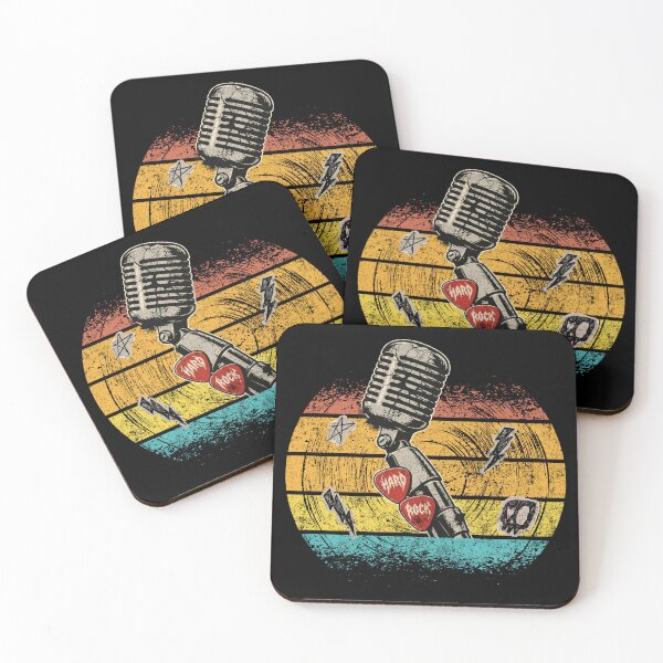 Item preview, Hard Rock Mic - Vintage Rock designed and sold by Nacho Average Designs.