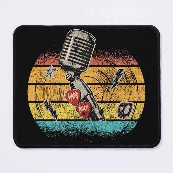 Item preview, Hard Rock Mic - Vintage Rock designed and sold by Nacho Average Designs.