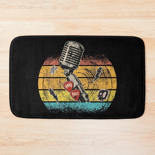 Item preview, Hard Rock Mic - Vintage Rock designed and sold by Nacho Average Designs.