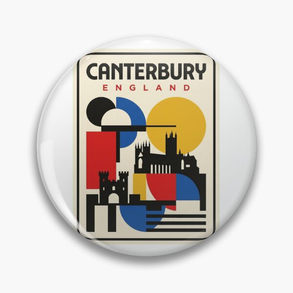 Item preview, Retro Canterbury Bauhaus Geometric Skyline designed and sold by k3rstman1.