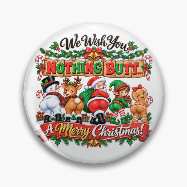 Item preview, Funny Nothing Butt A Merry Christmas Santa Reindeer Holiday designed and sold by DYAFLK.