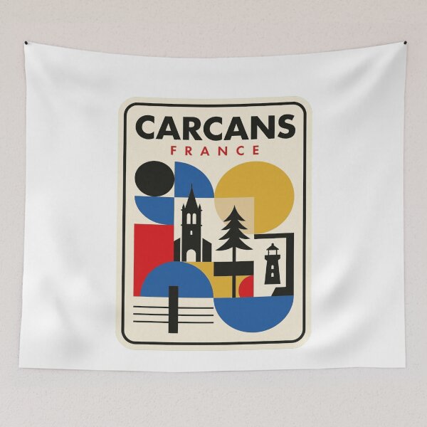 Item preview, Retro Carcans Bauhaus Geometric Skyline designed and sold by k3rstman1.