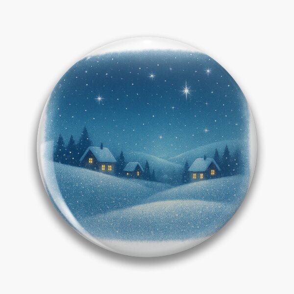 Item preview, Snowy Winter Night designed and sold by funnybumperstickersetc.