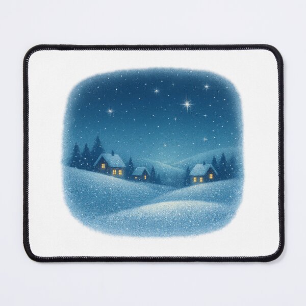 Item preview, Snowy Winter Night designed and sold by funnybumperstickersetc.