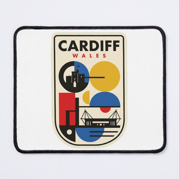 Item preview, Retro Cardiff Bauhaus Geometric Skyline designed and sold by k3rstman1.
