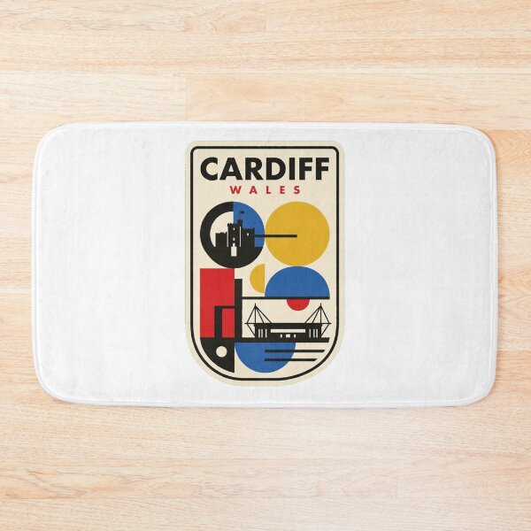Item preview, Retro Cardiff Bauhaus Geometric Skyline designed and sold by k3rstman1.