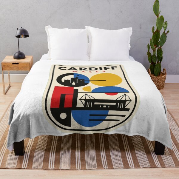 Item preview, Retro Cardiff Bauhaus Geometric Skyline designed and sold by k3rstman1.