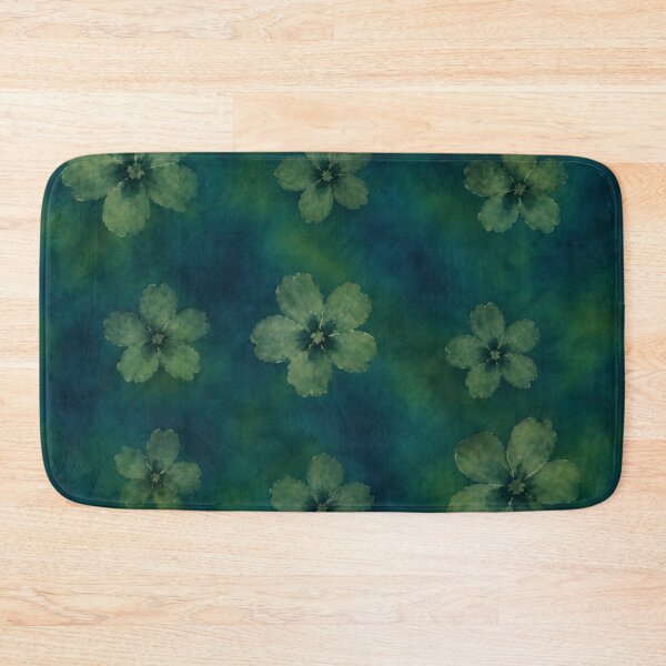 Item preview,  Moody Teal and Forest Green Botanical Blossom Pattern designed and sold by RescueHeart10.