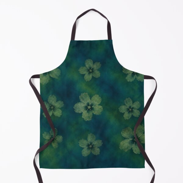 Item preview, Moody Teal and Forest Green Botanical Blossom Pattern designed and sold by RescueHeart10.