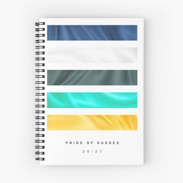 Item preview, ‘Pride of Sussex’ 26/27 Football Kit Hue Palette - Blue, White & Yellow designed and sold by The Colourful Game.