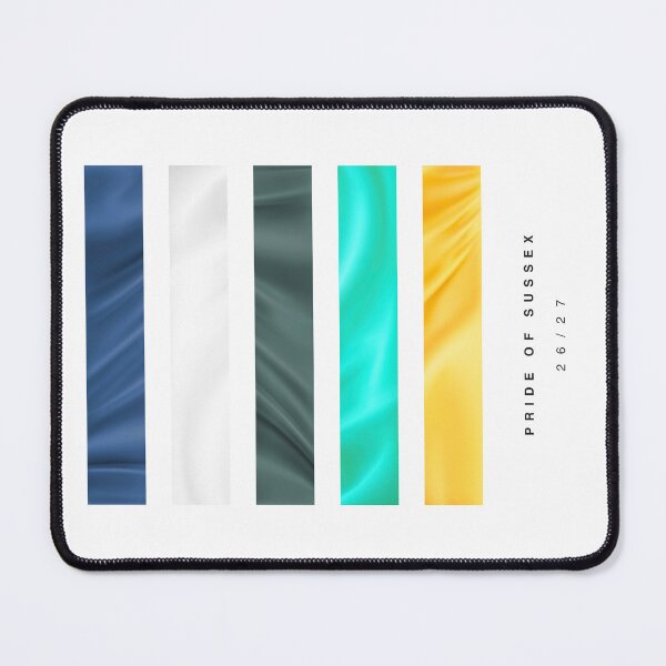 Item preview, ‘Pride of Sussex’ 26/27 Football Kit Hue Palette - Blue, White & Yellow designed and sold by The Colourful Game.