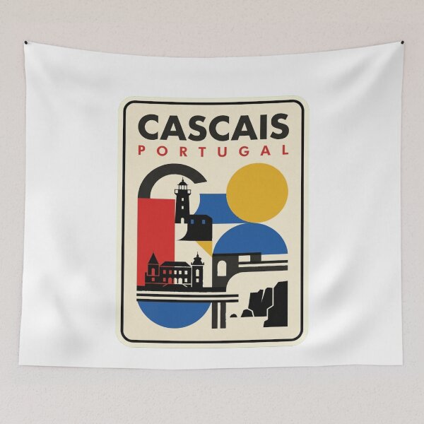 Item preview, Retro Cascais Bauhaus Geometric Skyline designed and sold by k3rstman1.