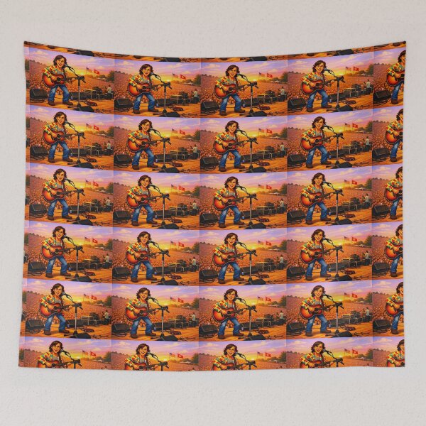 Item preview, John Sebastian Live at Woodstock 1969 – Colorful Retro Music Legend Art designed and sold by The Art Queen Of Michigan .