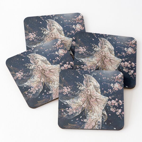 Item preview, Hanami Blossom Gown Moon Night Art designed and sold by Legend Has It.