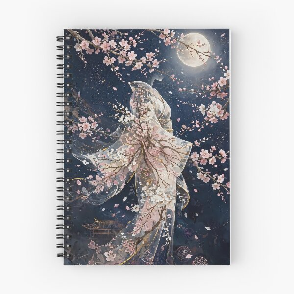 Item preview, Hanami Blossom Gown Moon Night Art designed and sold by Legend Has It.