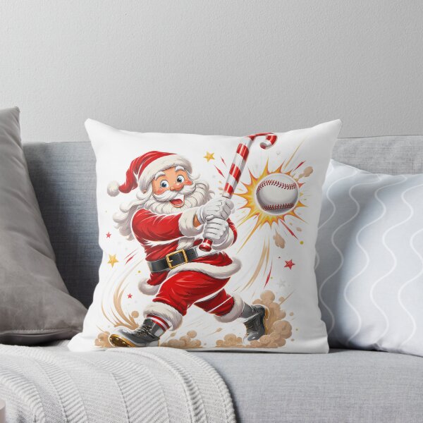 Item preview, Funny Santa Claus Baseball Player Candy Cane Bat designed and sold by DYAFLK.