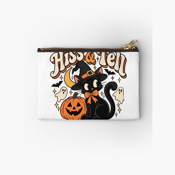 Item preview, Hiss and Tell | Black Cat Halloween designed and sold by coastalquillco.