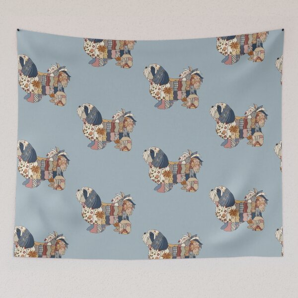Item preview, patchwork shih tzu designed and sold by lucabeanco.