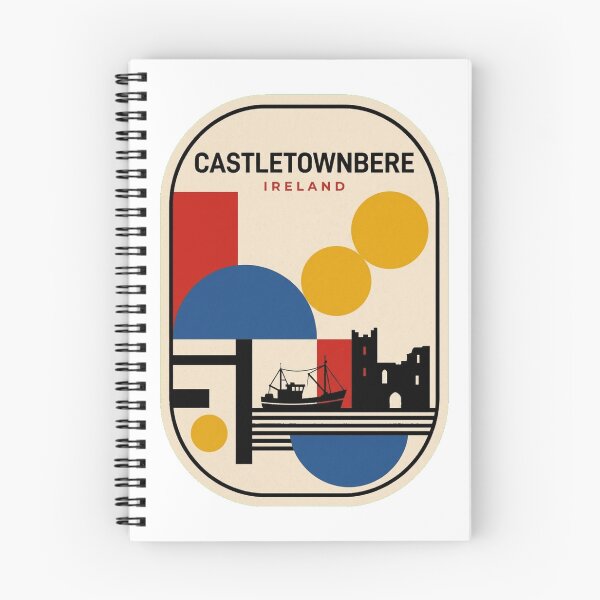 Item preview, Retro Castletownbere Bauhaus Geometric Skyline designed and sold by k3rstman1.