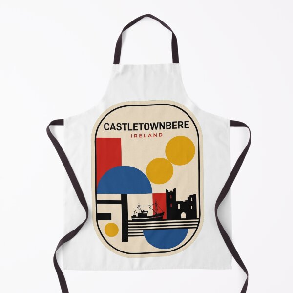 Item preview, Retro Castletownbere Bauhaus Geometric Skyline designed and sold by k3rstman1.