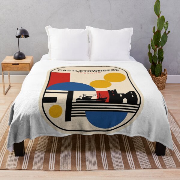 Item preview, Retro Castletownbere Bauhaus Geometric Skyline designed and sold by k3rstman1.