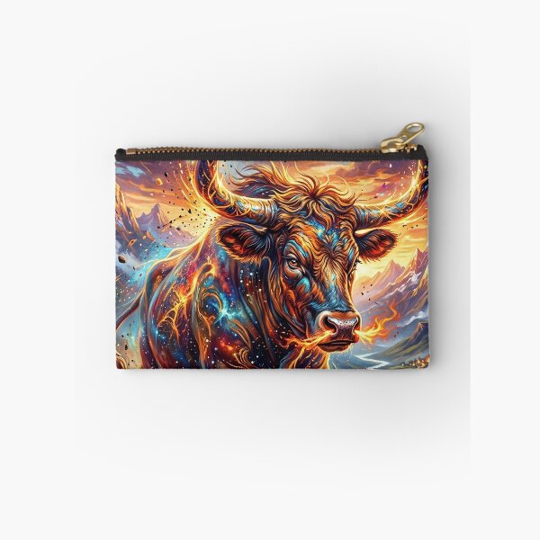 Item preview, Psychedelic Cow - Dramatic Fantasy Art designed and sold by Lucid Dream Pixel.