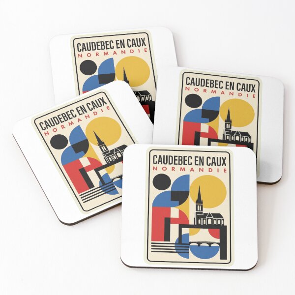 Item preview, Retro Caudebec En Caux Bauhaus Geometric Skyline designed and sold by k3rstman1.