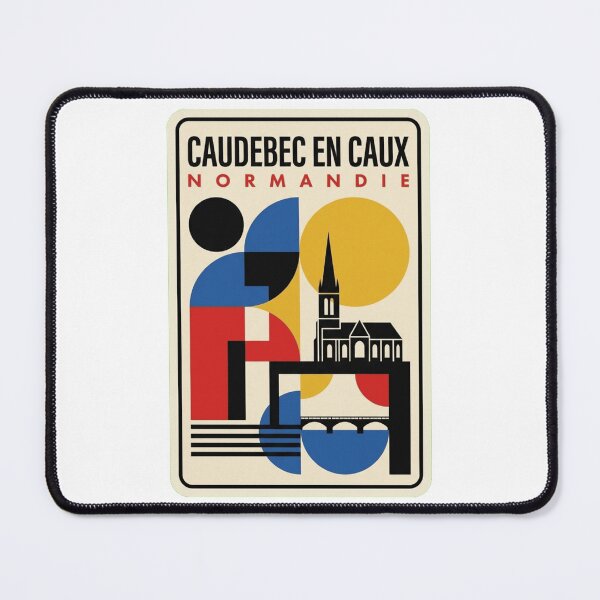 Item preview, Retro Caudebec En Caux Bauhaus Geometric Skyline designed and sold by k3rstman1.