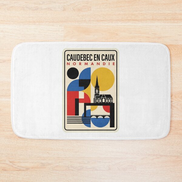 Item preview, Retro Caudebec En Caux Bauhaus Geometric Skyline designed and sold by k3rstman1.